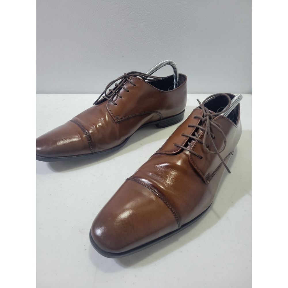 The Rail Lether Men's Brown Dress Shoes Size EU43 US10 Excellent Used Condition